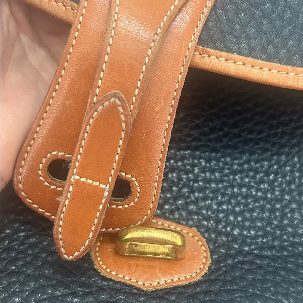 Dooney & Bourke Vintage/Brown Navy Medium Essex Bag - Picture 9 of 14